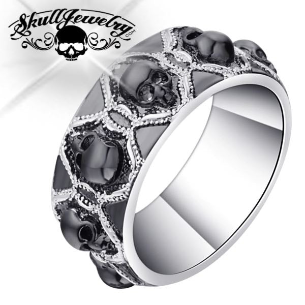 "You Spin Me 'Round" Skull Ring (w032)